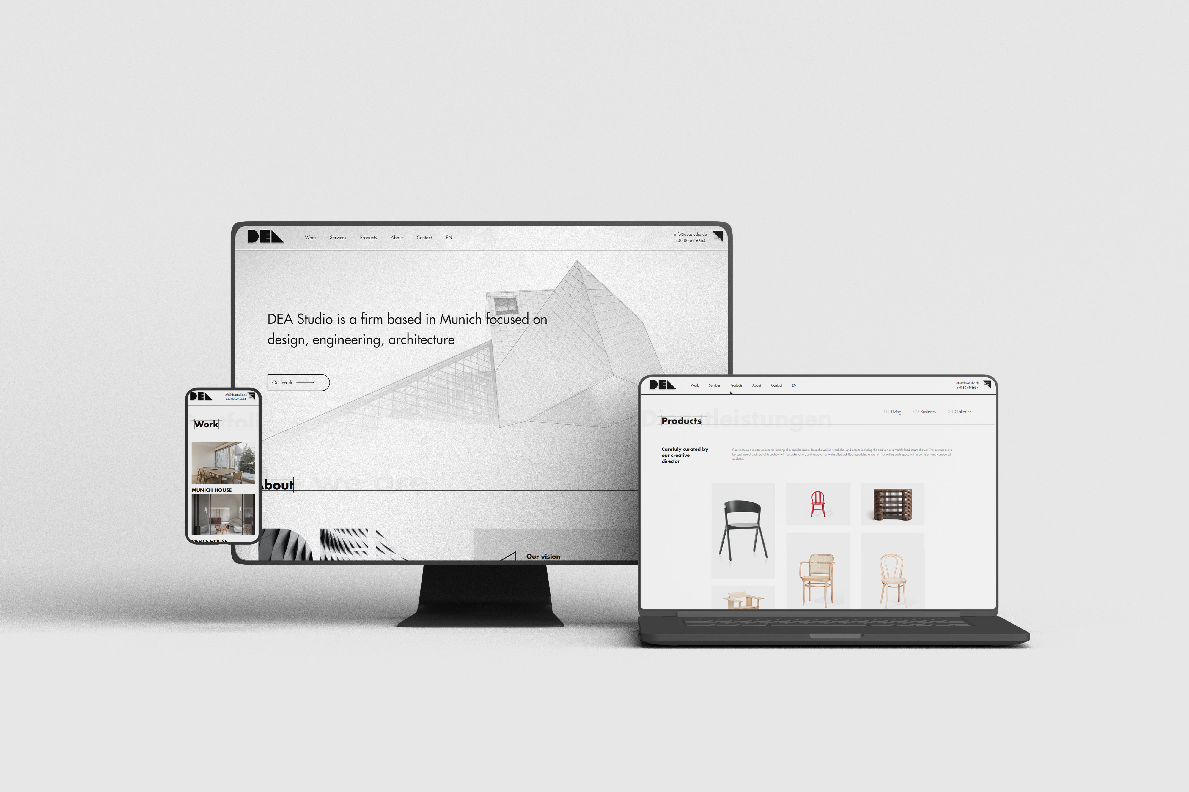 DEA - This project boasts a front-end that is not only highly responsive on any screen but also optimized ...