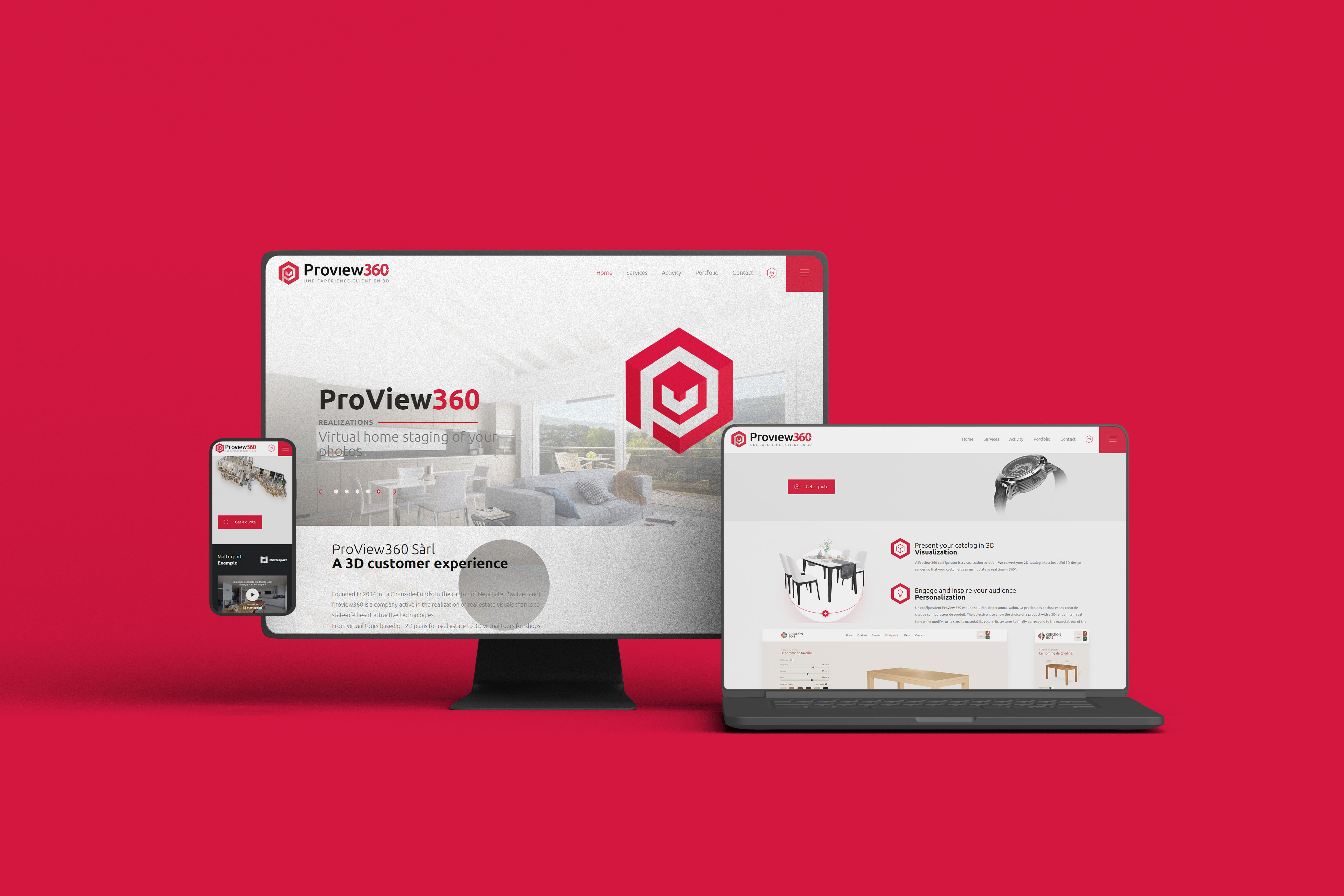 PROVIEW360 - This project is a dynamic and engaging website with animations and 3D objects incorporated to enhanc...